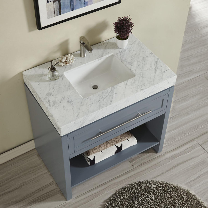 Silkroad Exclusive 36" Single Bathroom Vanity Top with Sink "& Reviews ...
